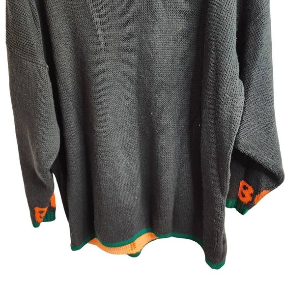 Snoopy & Friends Vintage Halloween Haunted House Snoopy Woodstock Sweater Size L - Picture 8 of 9